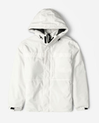 کاپشن مردانه کلاه دار سفید 24216370