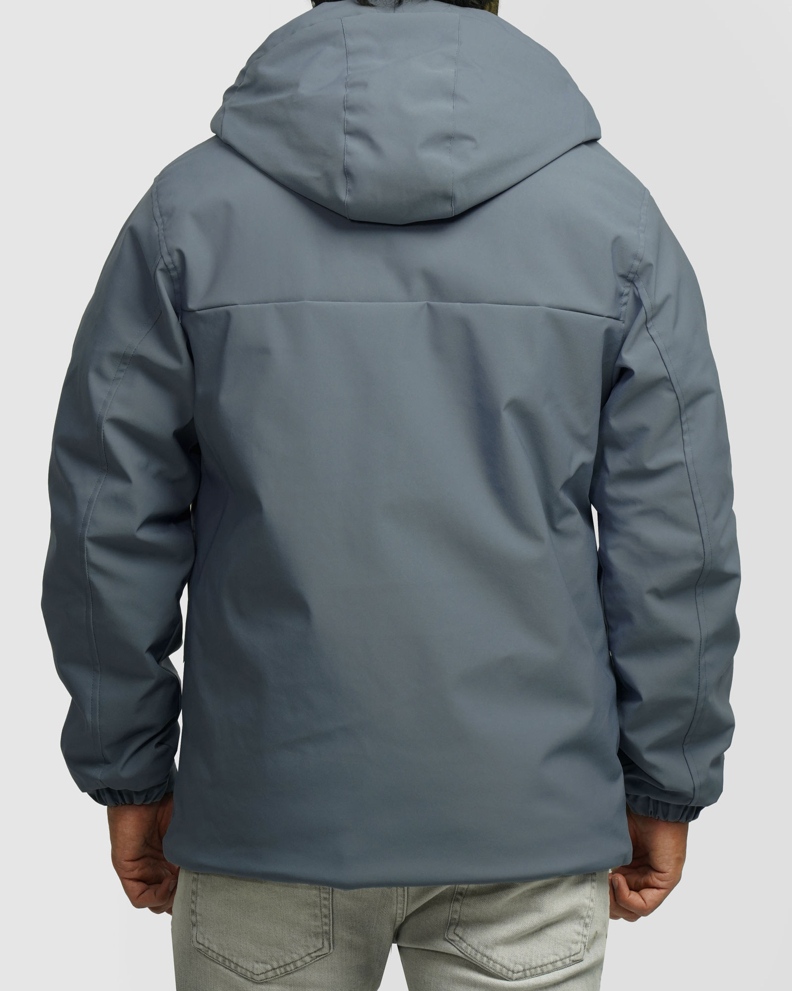 کاپشن مردانه کلاه دار آبی 24216370