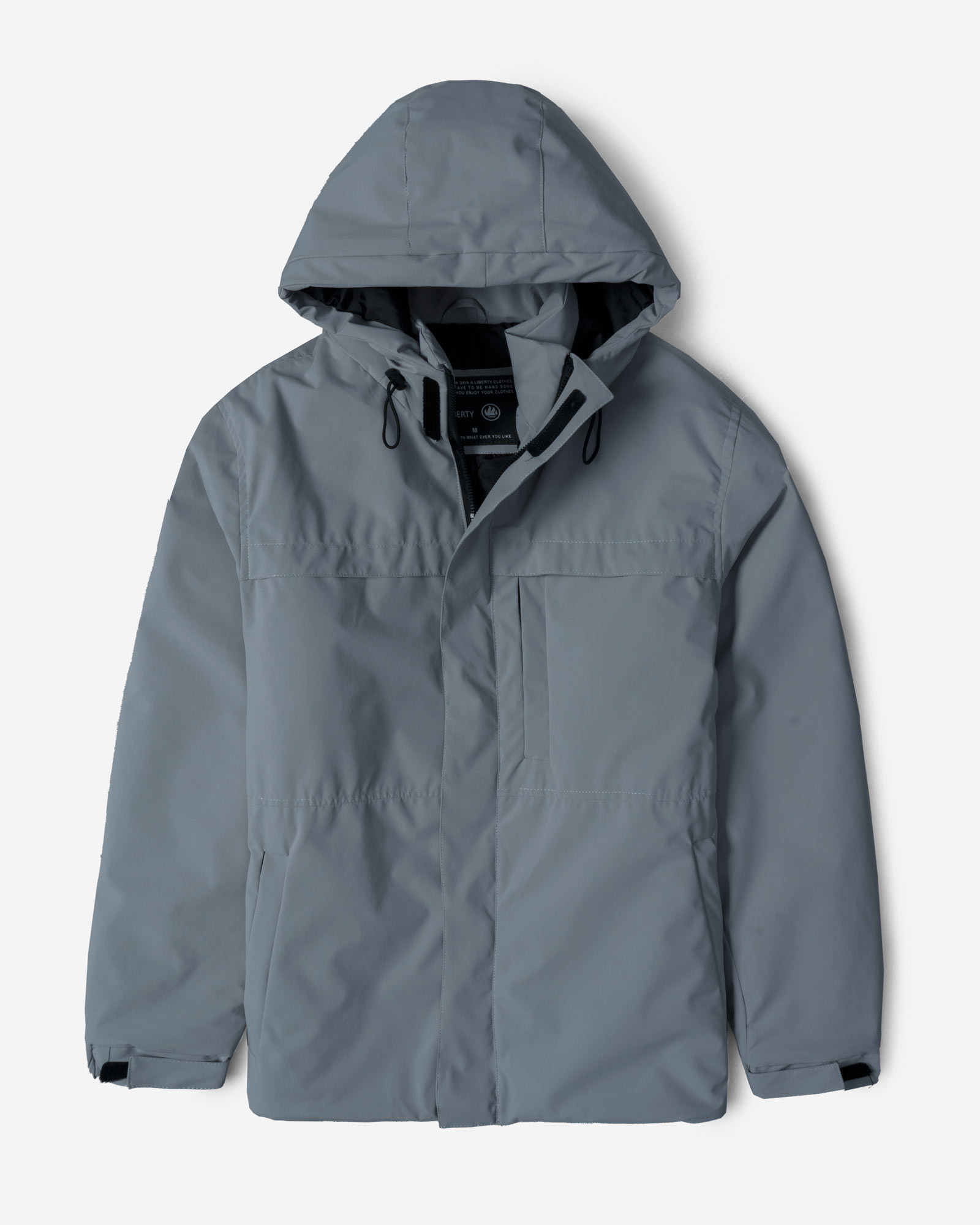 کاپشن مردانه کلاه دار آبی 24216370