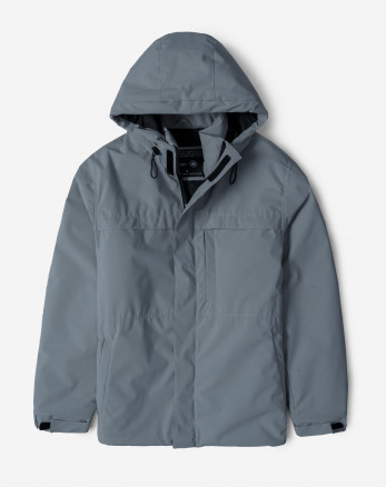 کاپشن مردانه کلاه دار آبی 24216370