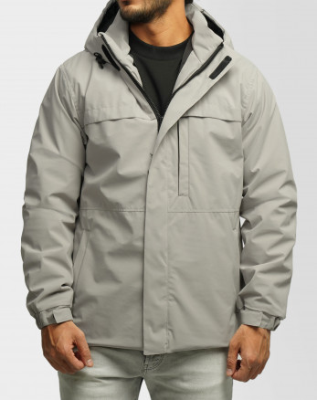 کاپشن مردانه کلاه دار کرم 24216370