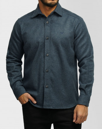 پیراهن ضخیم مردانه آبی تیره 24352302