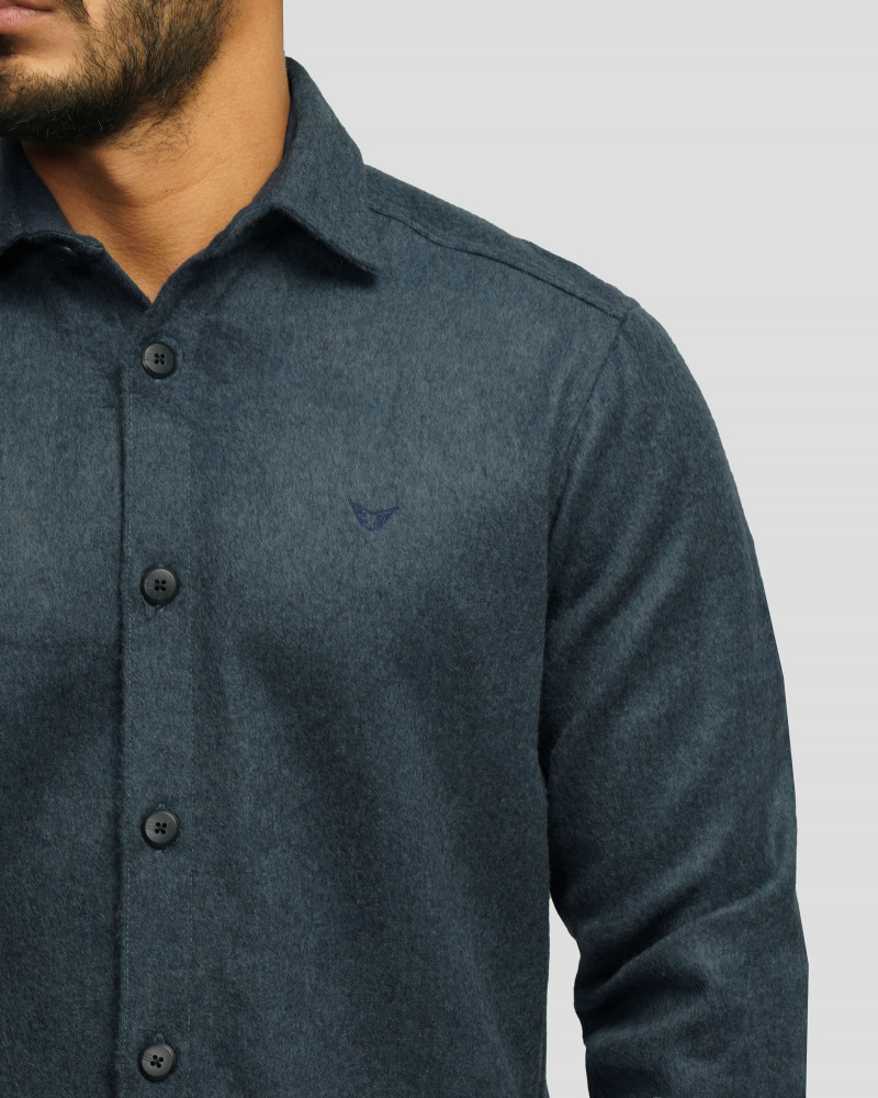 پیراهن ضخیم مردانه آبی تیره 24352302