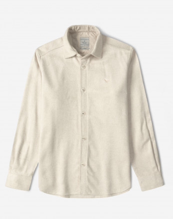 پیراهن ضخیم مردانه کرم روشن 24352302