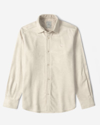 پیراهن ضخیم مردانه کرم روشن 24352302