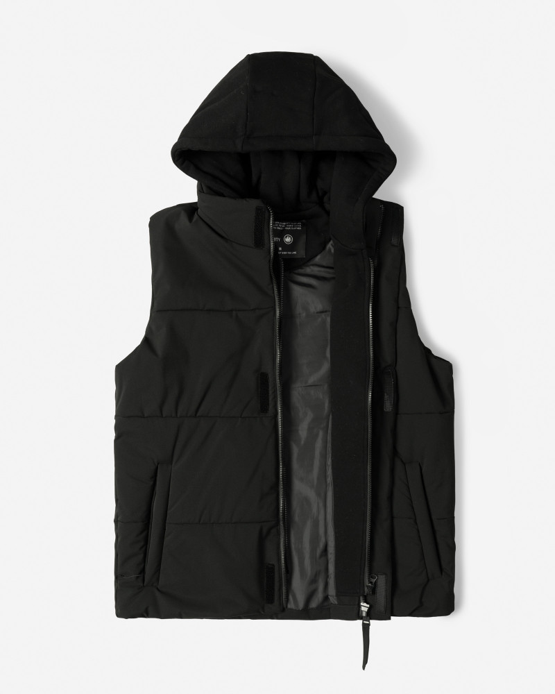 خرید و قیمت پافر مردانه کلاه دار مشکی 24253171