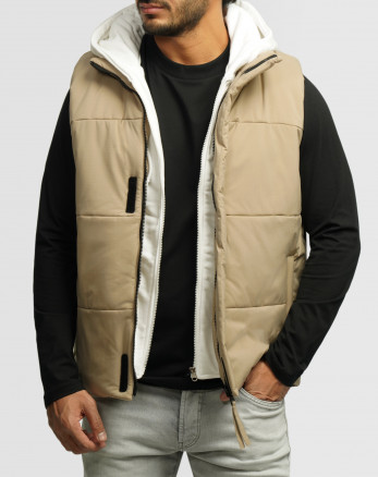 خرید و قیمت پافر مردانه کلاه دار کرم 24253174