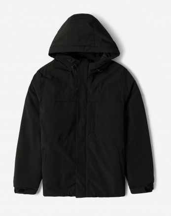 کاپشن مردانه کلاه دار مشکی 24216370