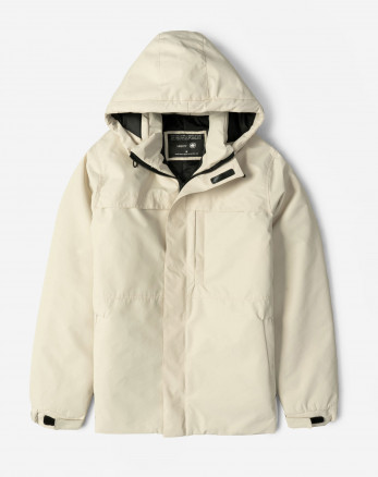 کاپشن مردانه کلاه دار کرم 24216370