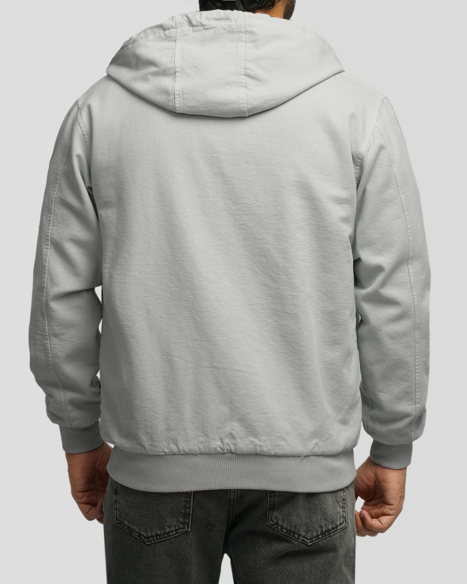 کاپشن کتان مردانه طوسی روشن 24387110