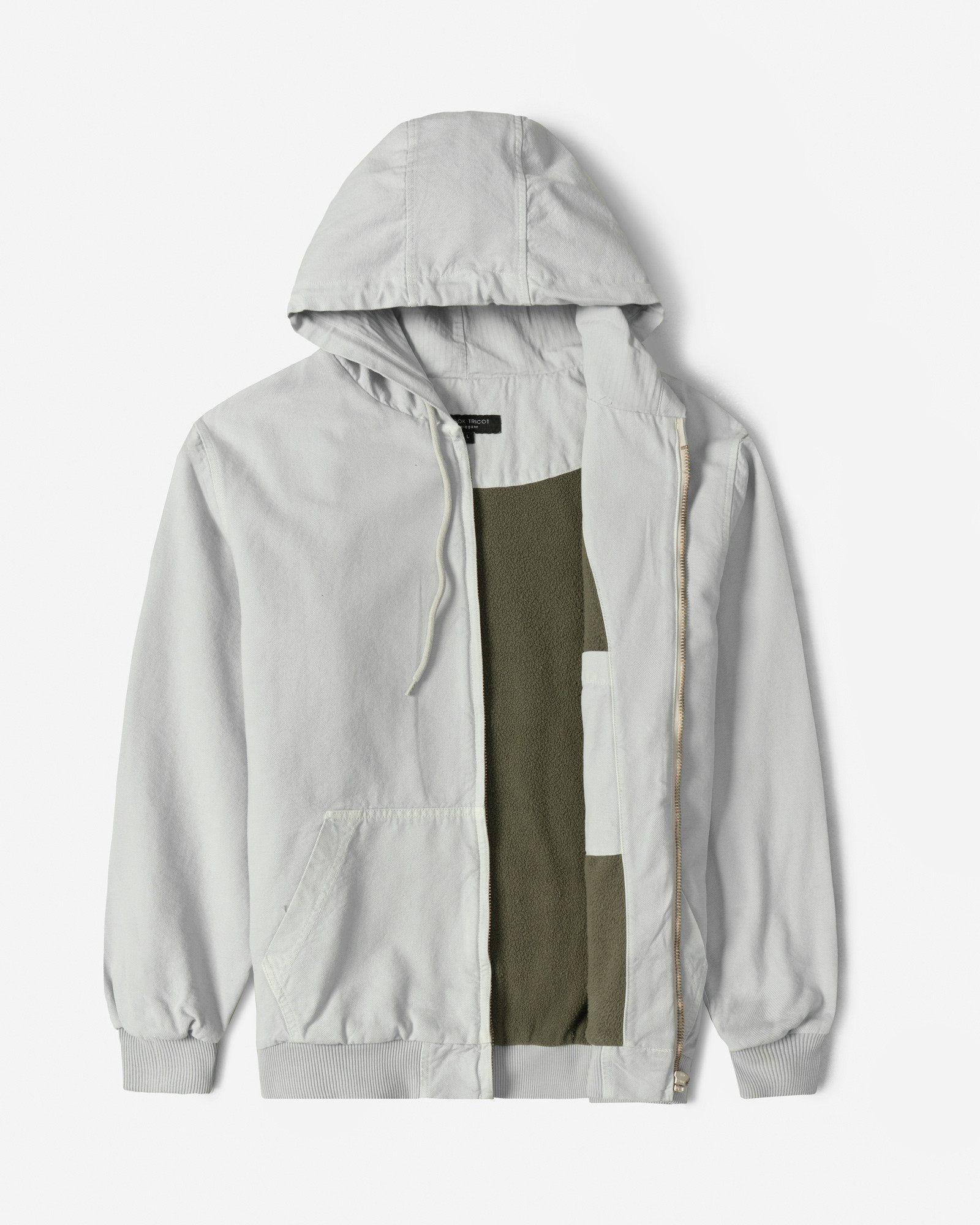 کاپشن کتان مردانه طوسی روشن 24387110