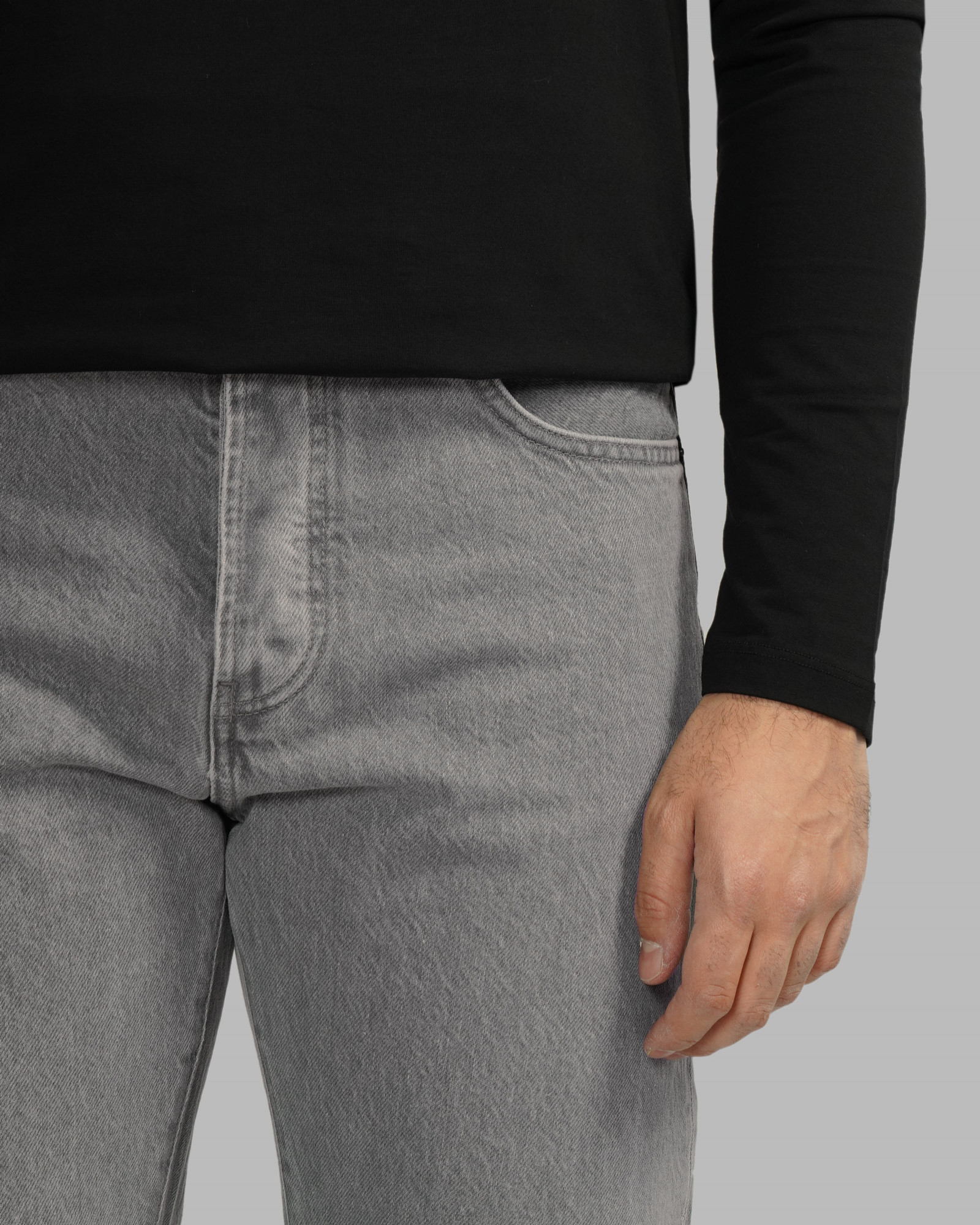 خرید و قیمت شلوار جین رگولار (Relax vintage) ساده مردانه طوسی 24112239