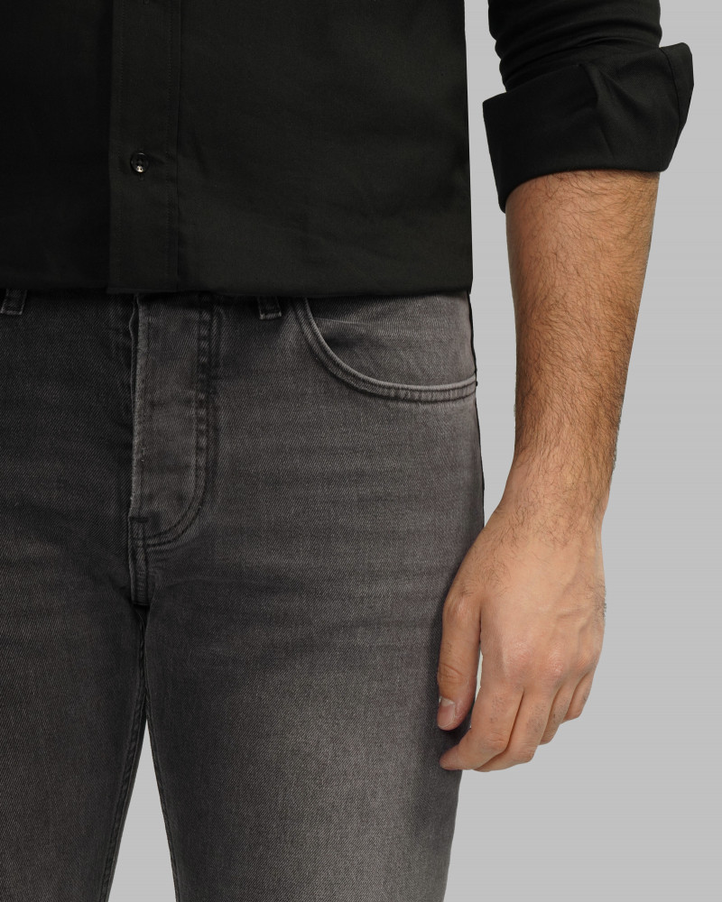 خرید و قیمت شلوار جین رگولار (Regular) ساده مردانه دودی 24312248