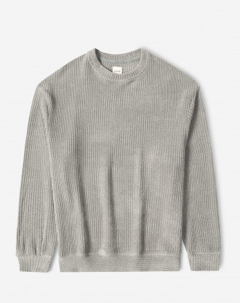 خرید و قیمت پلیور بافت یقه گرد طرح دار مردانه طوسی 24358130