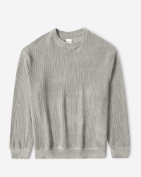 خرید و قیمت پلیور بافت یقه گرد طرح دار مردانه طوسی 24358130