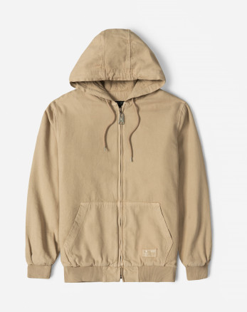 کاپشن مردانه کلاه دار کرم 24216368