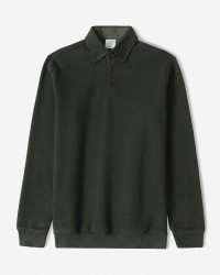 خرید و قیمت پولوشرت آستین بلند سلانیک مردانه سبز تیره 24386113