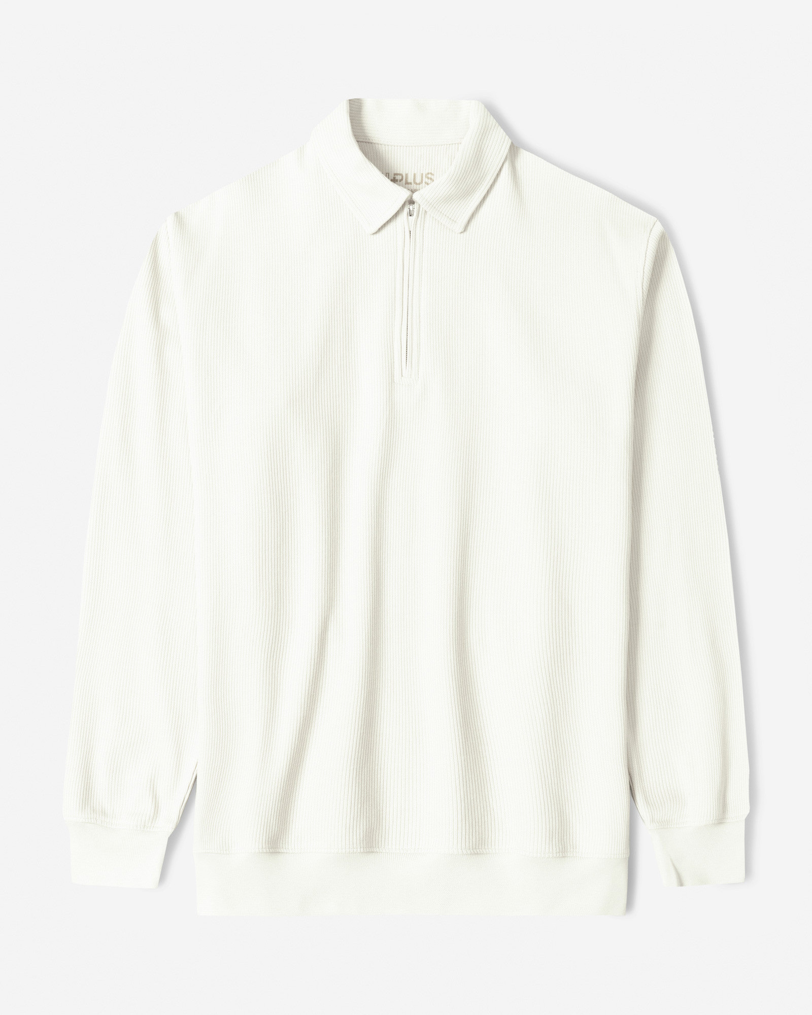 خرید و قیمت پولوشرت آستین بلند نیم زیپ مردانه سفید 24386111