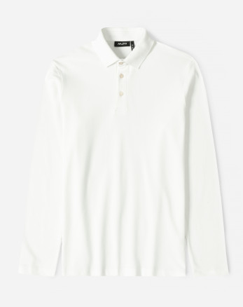 خرید و قیمت پولوشرت آستین بلند مردانه سفید 24386112