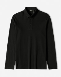 خرید و قیمت پولوشرت آستین بلند مردانه مشکی 24386112