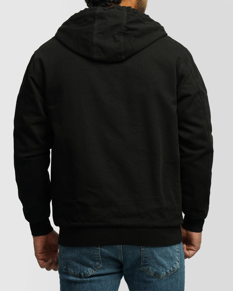 کاپشن کتان مردانه مشکی 24387110