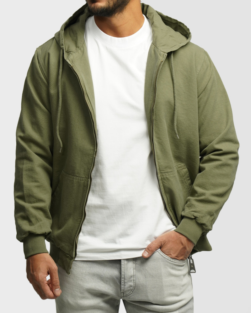 کاپشن کتان مردانه سبز 24387110