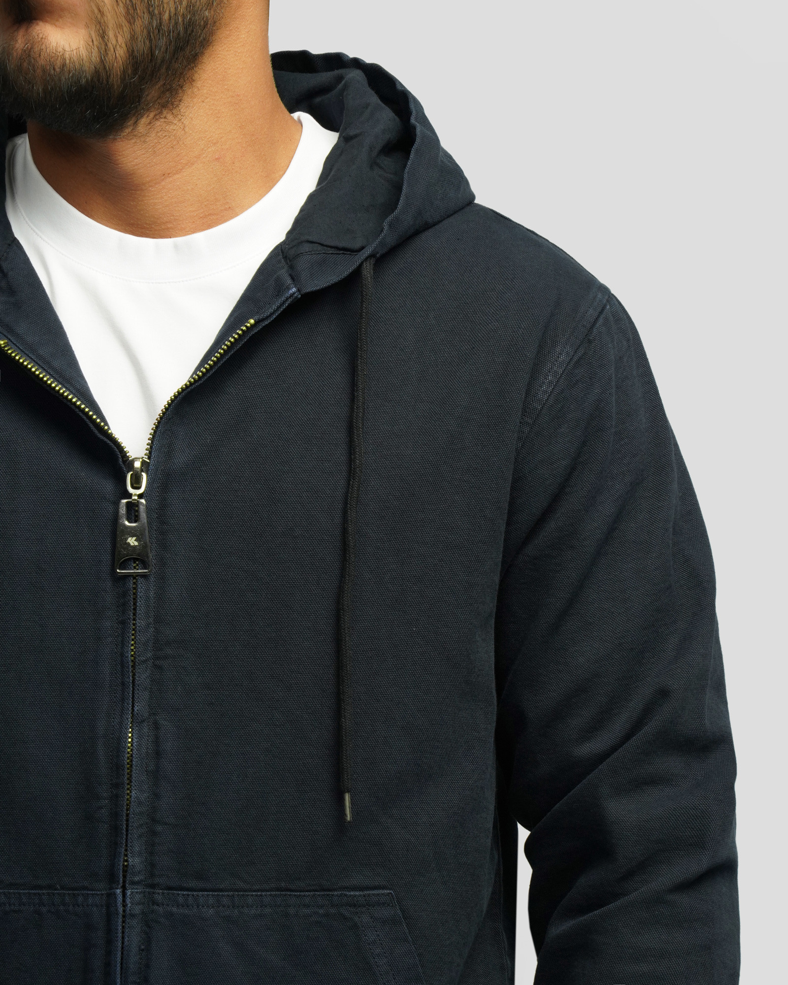 کاپشن کتان مردانه سرمه ای 24387110