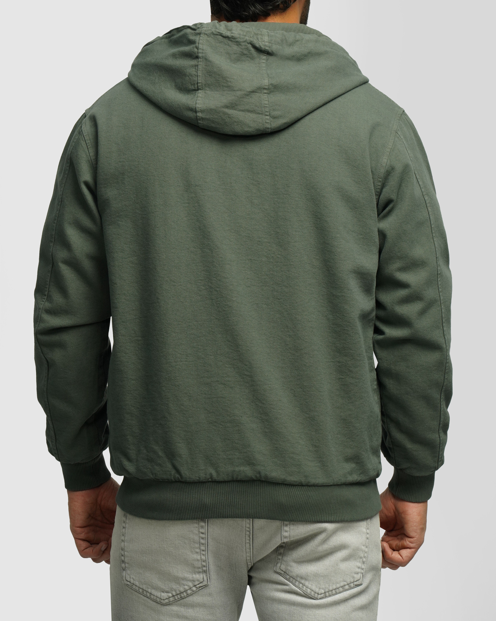 کاپشن کتان مردانه سبز تیره 24387110