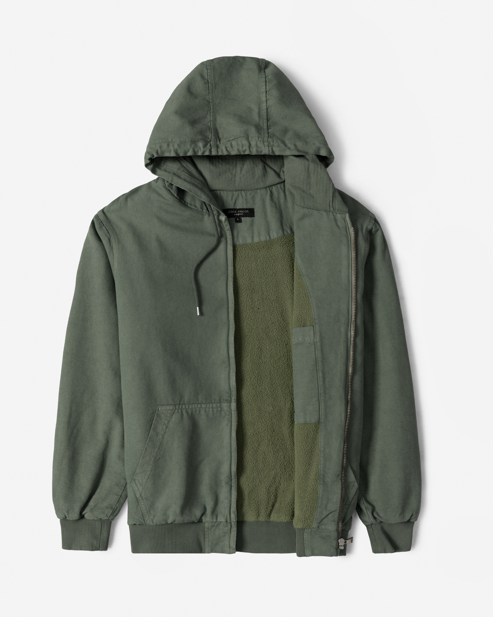 کاپشن کتان مردانه سبز تیره 24387110