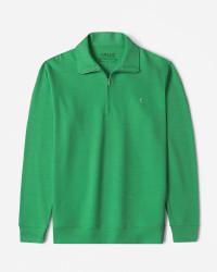 پلیور سلانیک نیم زیپ مردانه سبز روشن 24341128