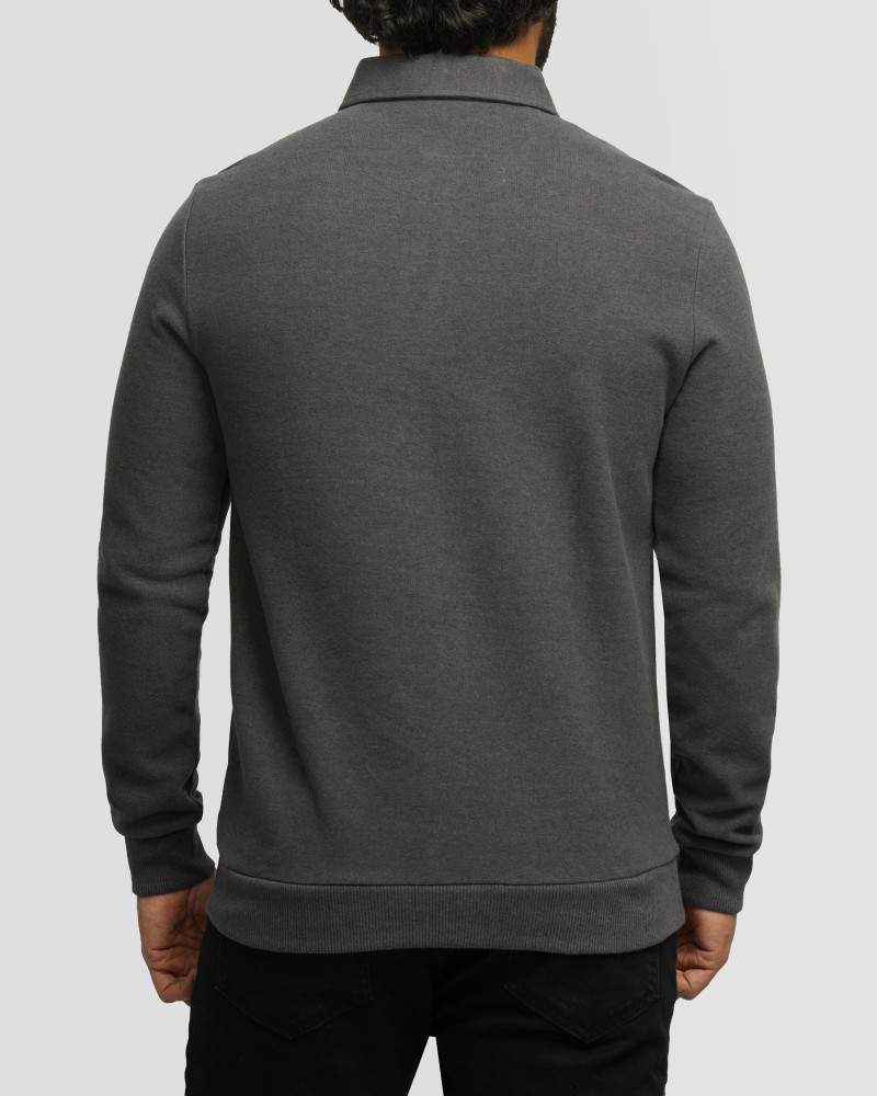 خرید و قیمت پولوشرت آستین بلند سلانیک مردانه خاکستری 24386113