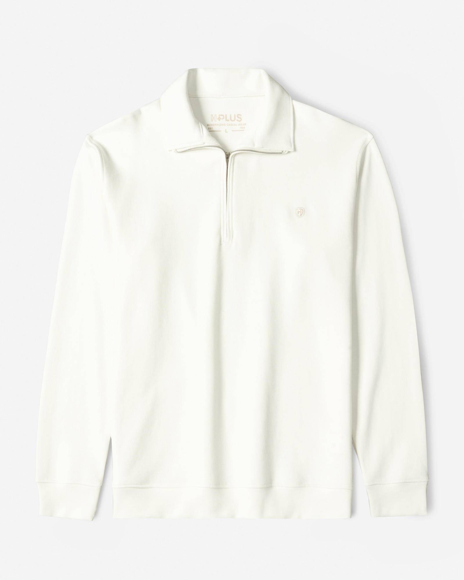 خرید و قیمت پلیور سلانیک نیم زیپ مردانه سفید 24341128