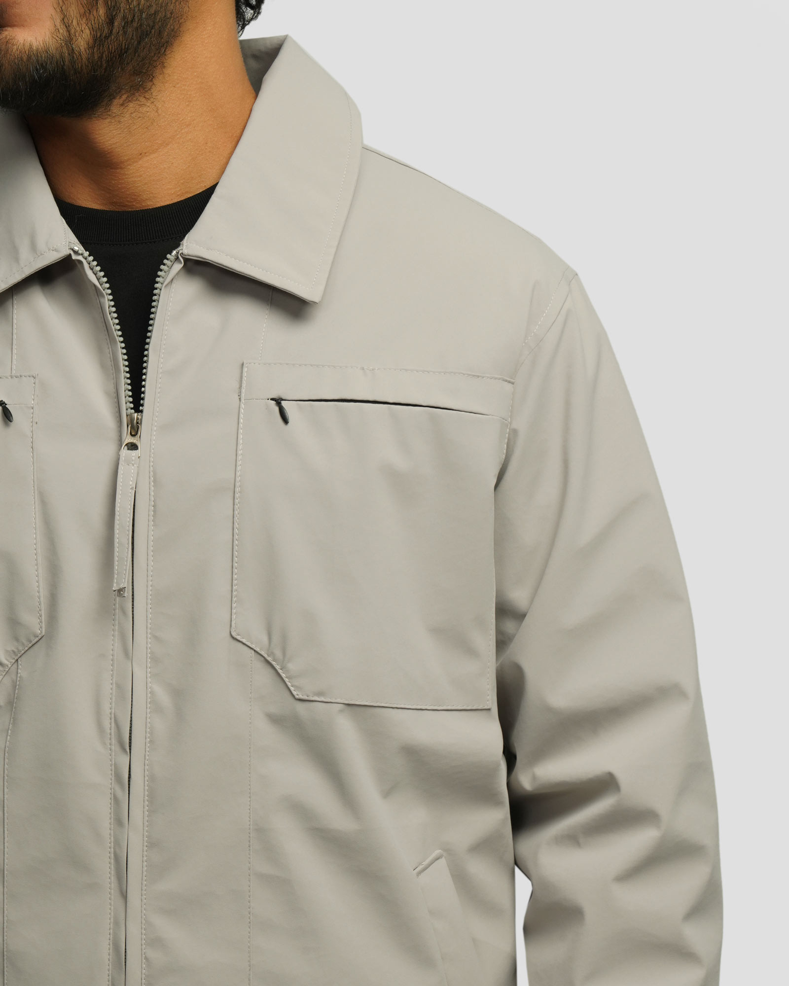 کاپشن مردانه طوسی 24316372