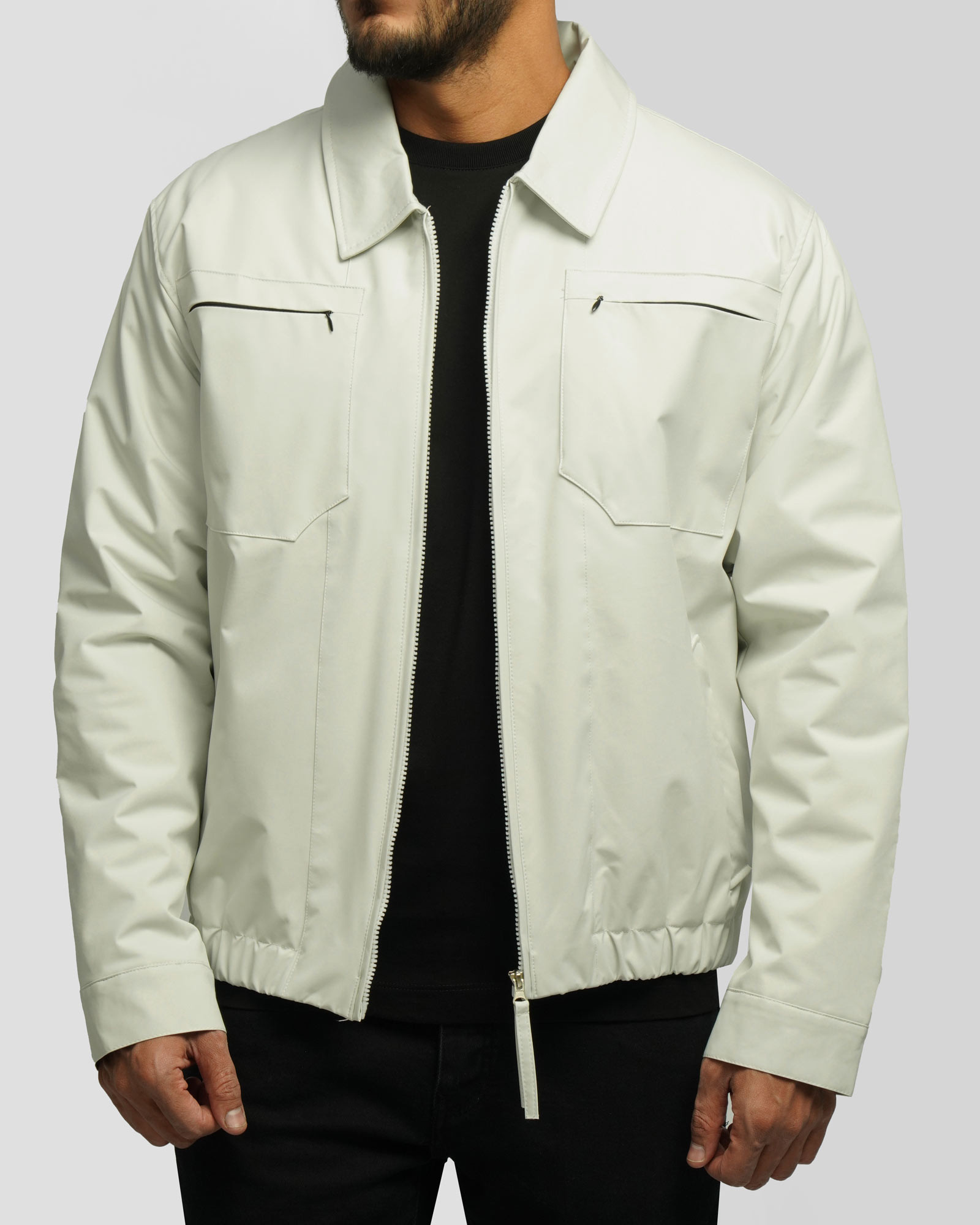 کاپشن مردانه طوسی روشن 24316372