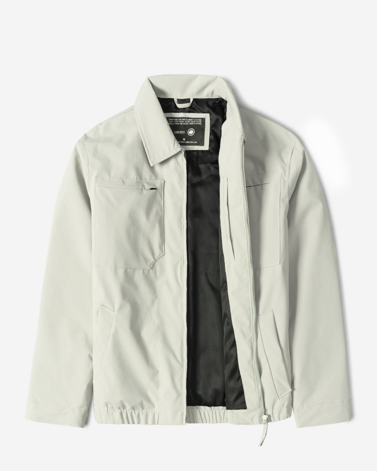 کاپشن مردانه طوسی روشن 24316372