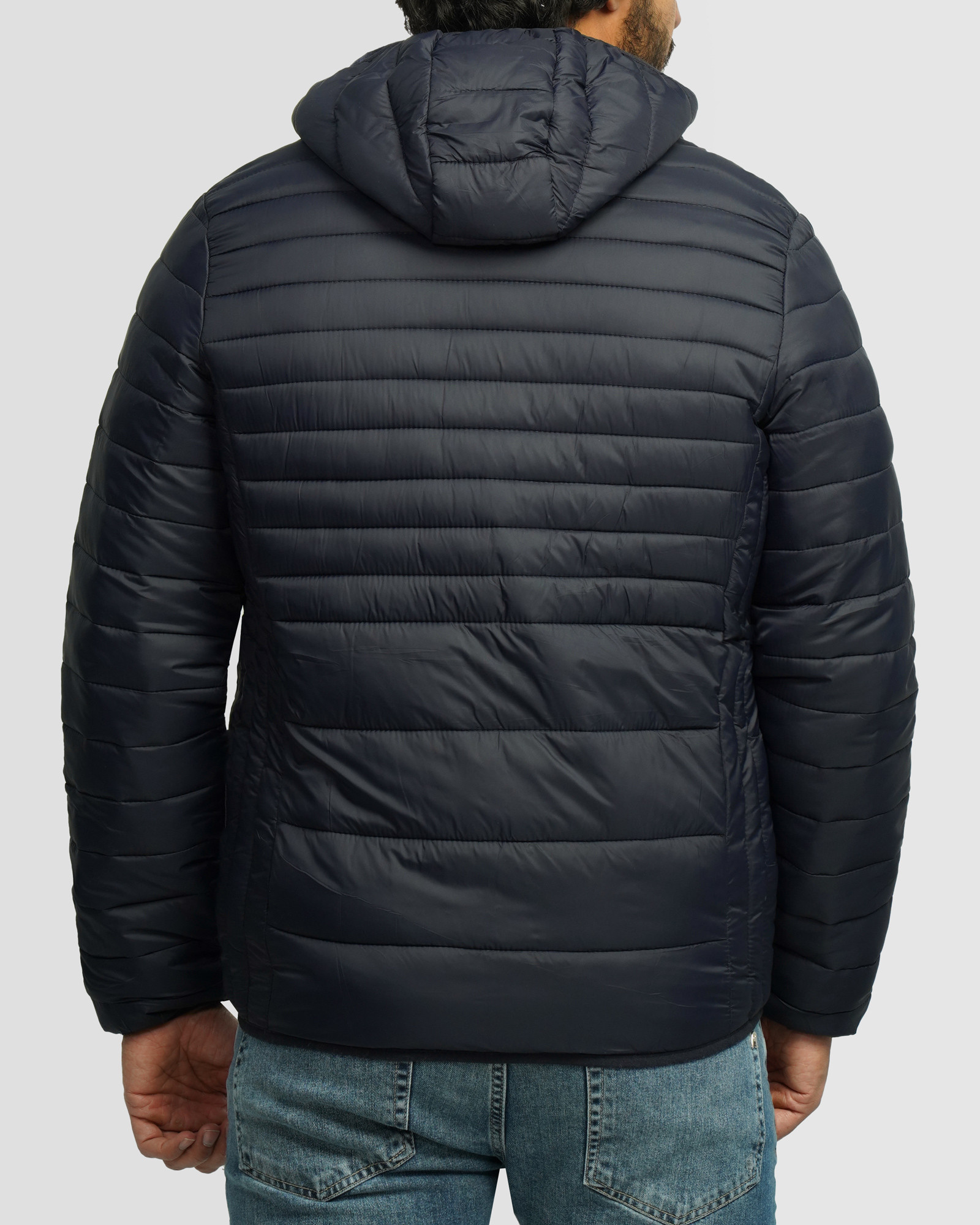 خرید و قیمت کاپشن مردانه کلاه دار سرمه ای 24316383