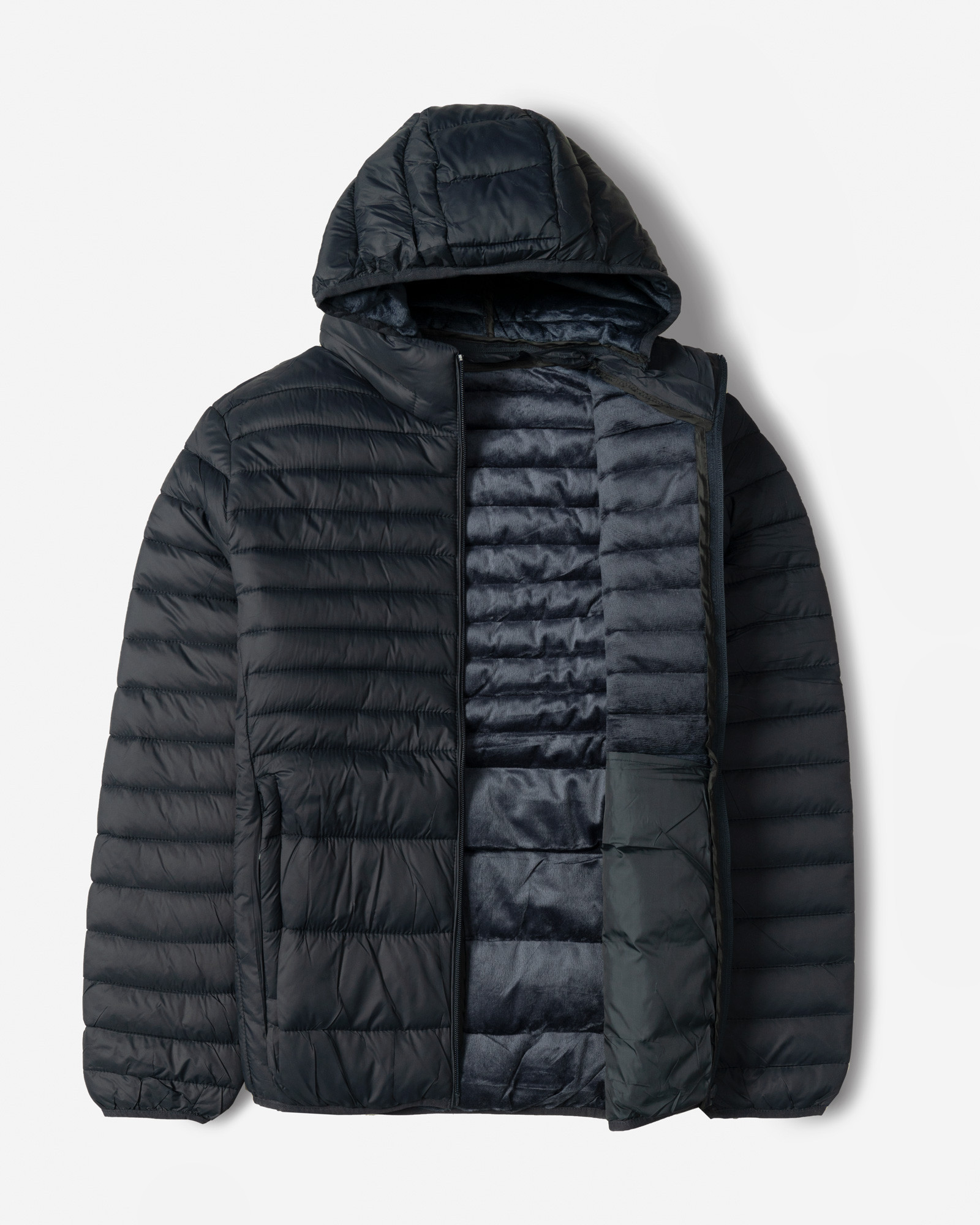 خرید و قیمت کاپشن مردانه کلاه دار سرمه ای 24316383