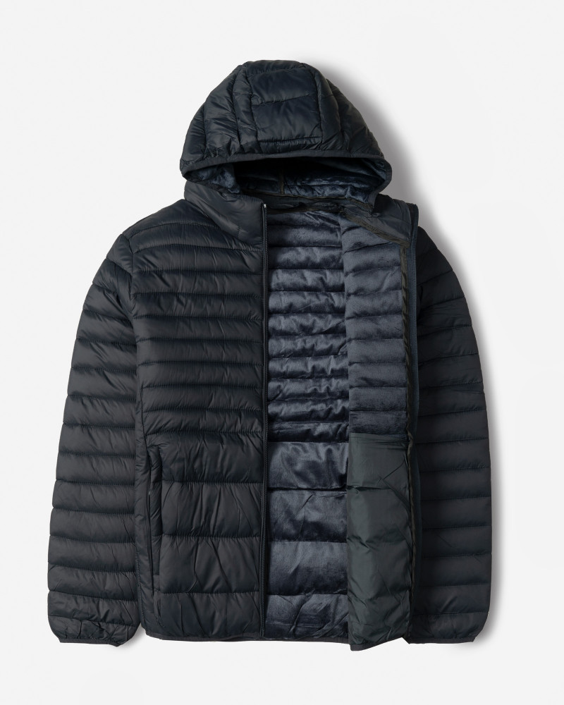 خرید و قیمت کاپشن مردانه کلاه دار سرمه ای 24316383