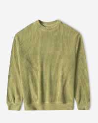 خرید و قیمت پلیور بافت یقه گرد طرح دار مردانه سبز 24358130