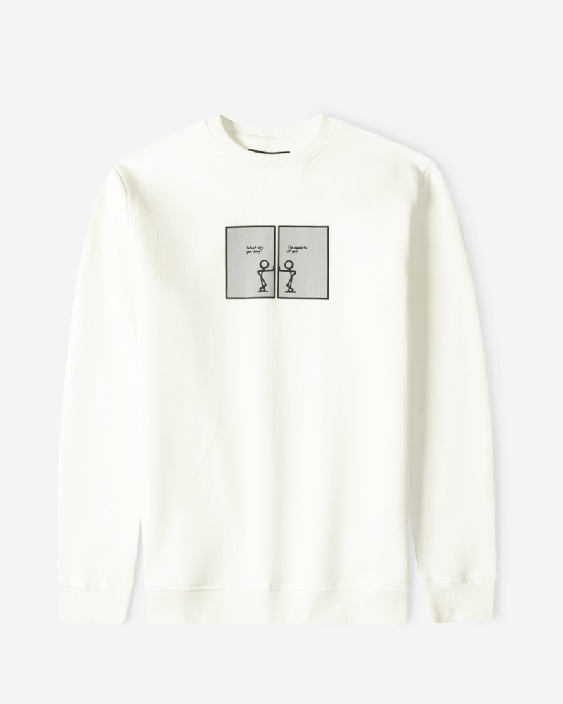 خرید و قیمت پلیور دورس یقه گرد مردانه سفید 24357246