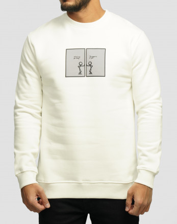 خرید و قیمت پلیور دورس یقه گرد مردانه سفید 24357246