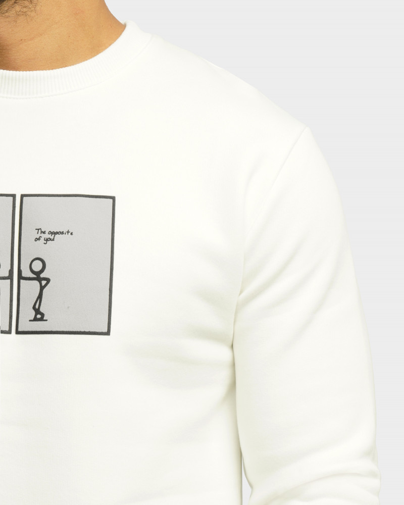 خرید و قیمت پلیور دورس یقه گرد مردانه سفید 24357246