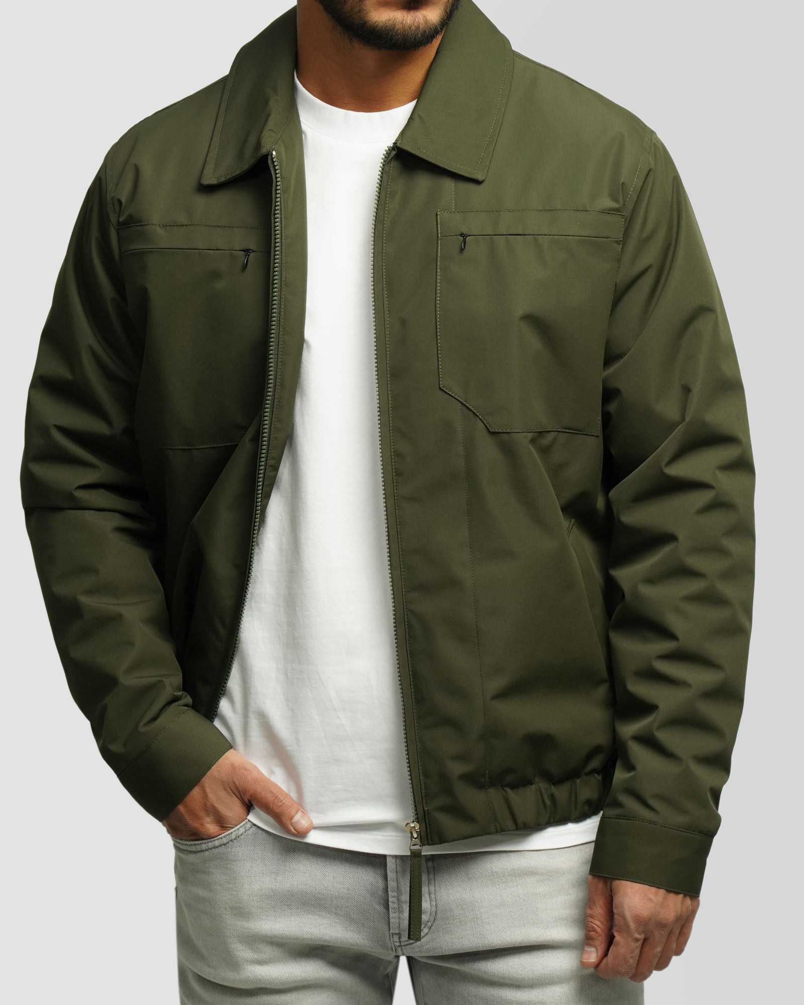 کاپشن مردانه سبز 24316372