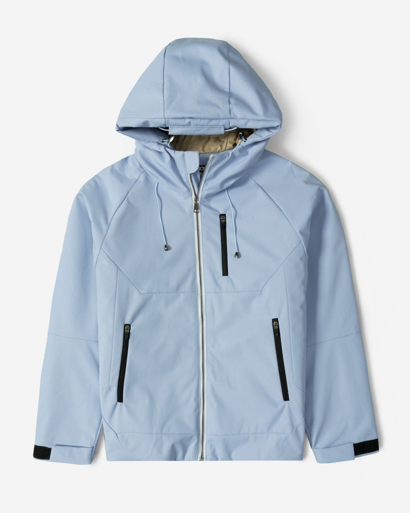 کاپشن مردانه کلاه دار آبی روشن 24316373