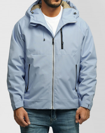 کاپشن مردانه کلاه دار آبی روشن 24316373