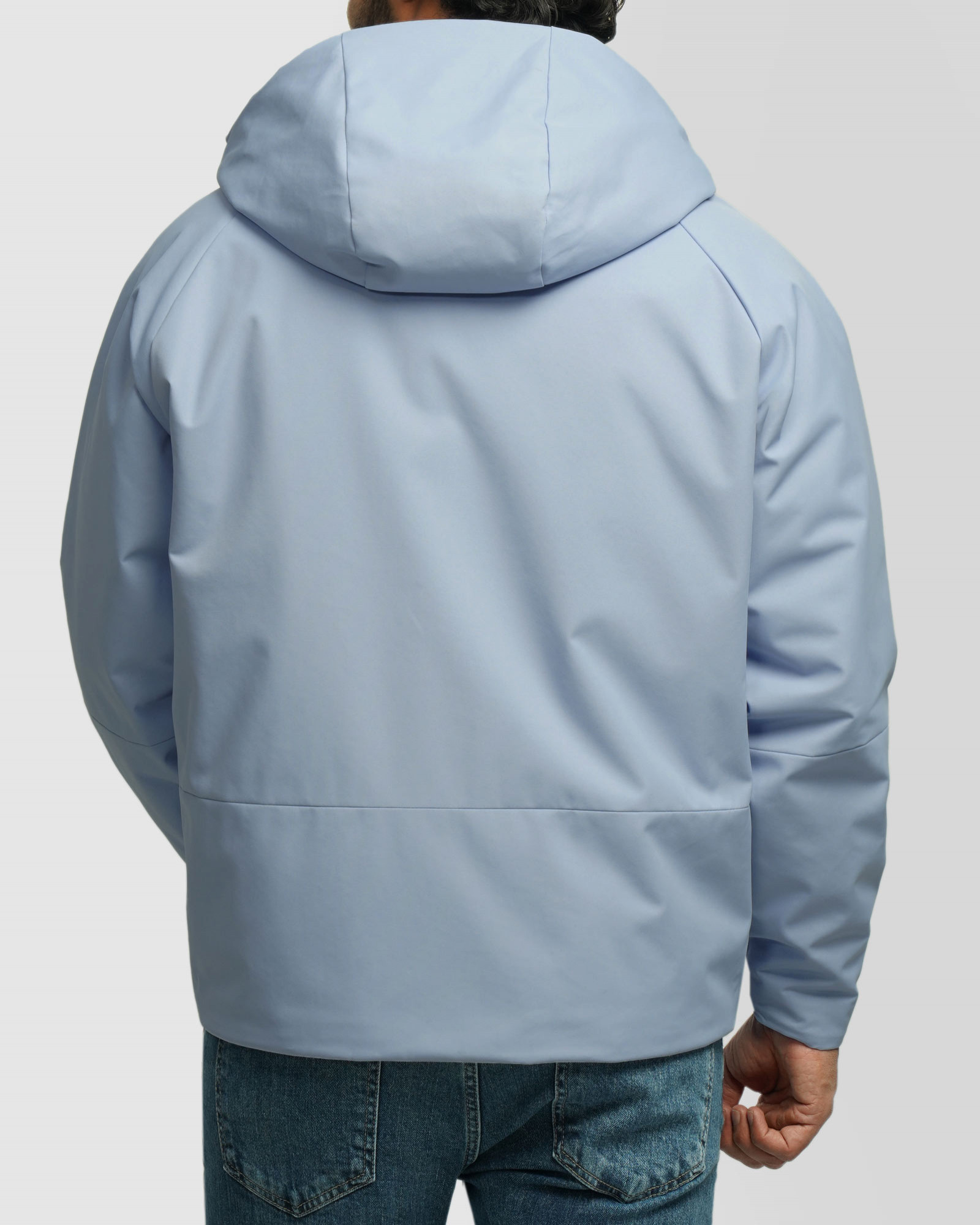 کاپشن مردانه کلاه دار آبی روشن 24316373