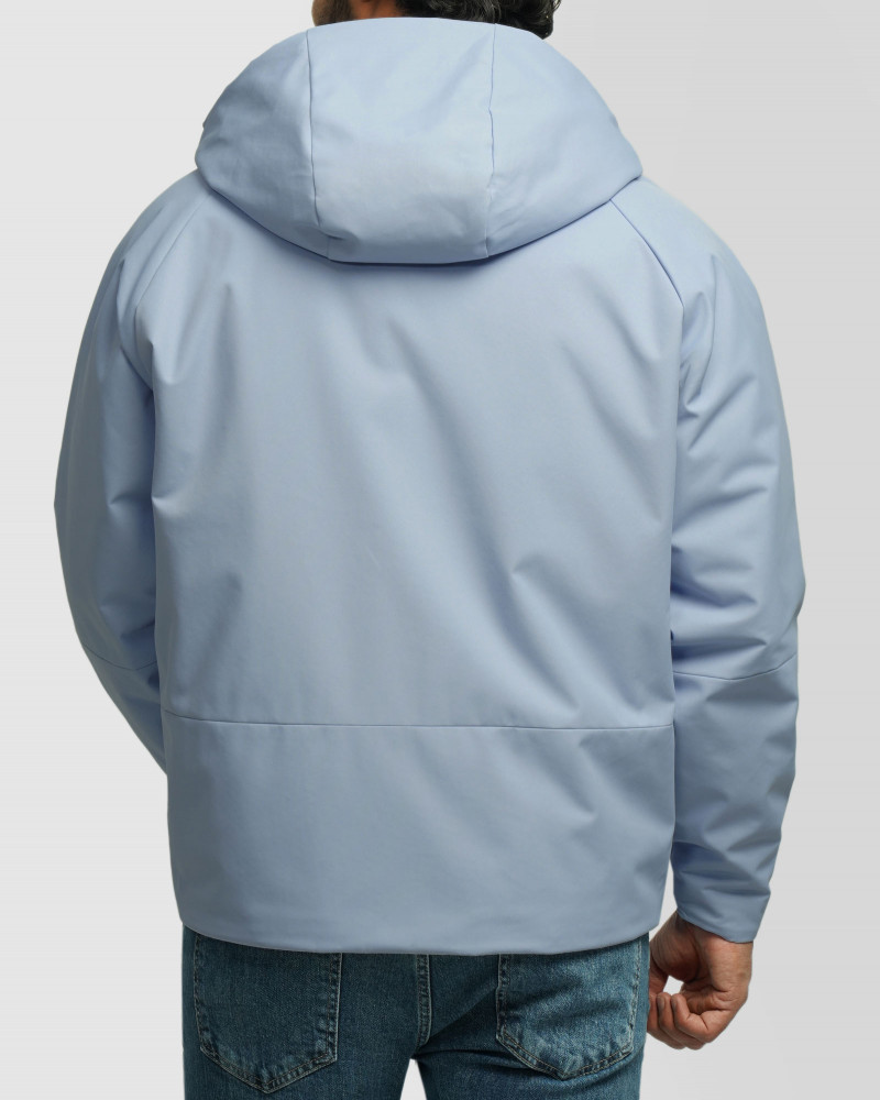 کاپشن مردانه کلاه دار آبی روشن 24316373