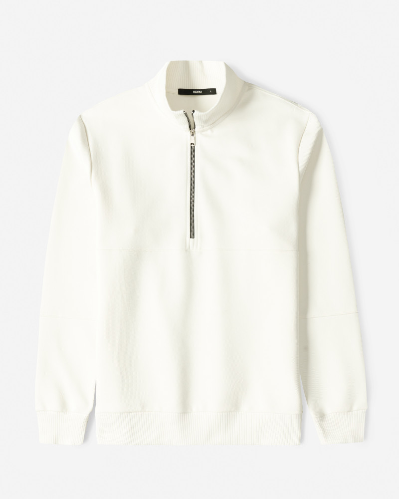 خرید و قیمت پلیور نیم زیپ مردانه سفید 24341129