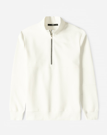 خرید و قیمت پلیور نیم زیپ مردانه سفید 24341129