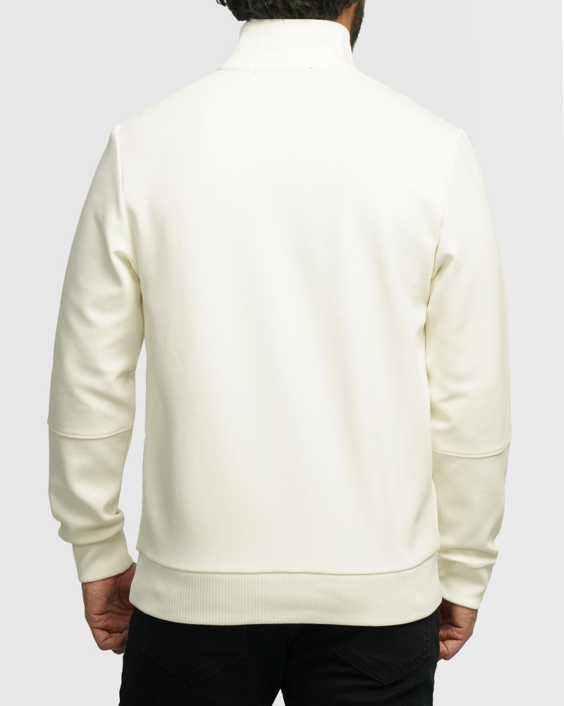 خرید و قیمت پلیور نیم زیپ مردانه سفید 24341129